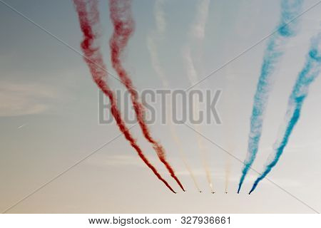 Planes Doing Stunts In The Sky In Spain