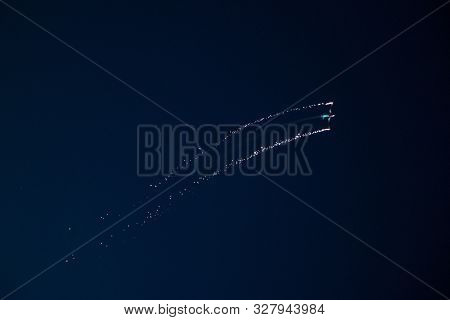 Planes Doing Stunts In The Sky In Spain