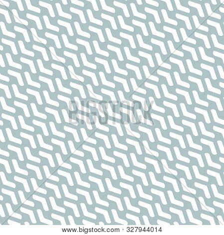 Geometric Vector Pattern With White Arrows. Geometric Modern Lwhite Ornament. Seamless Abstract Back