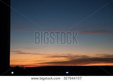 Planes Doing Stunts In The Sky In Spain