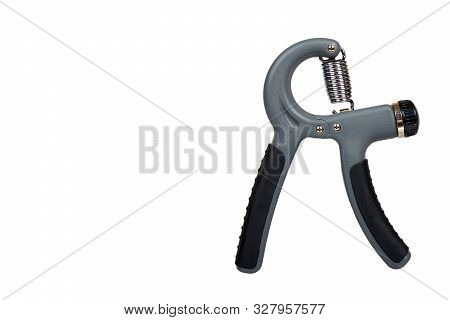 Expander For Hand, Sport Equipment. Isolated Background