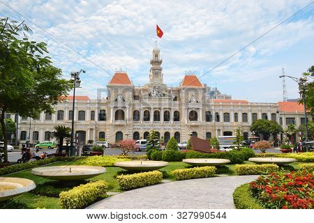 Ho Chi Minh City, Vietnam - March 7, 2013 : Ho Chi Minh City Hall