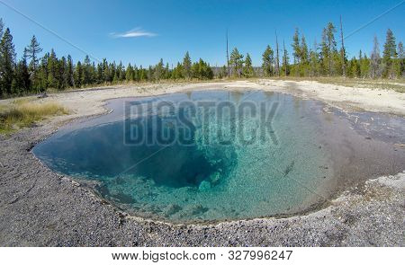 Yellowstone Geyser Scenes Around The Yellowstone Park