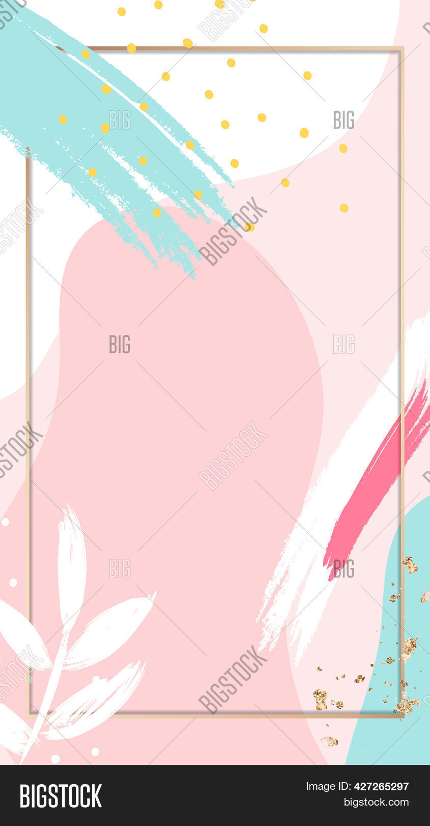 Gold Frame On Memphis Image & Photo (Free Trial) Bigstock