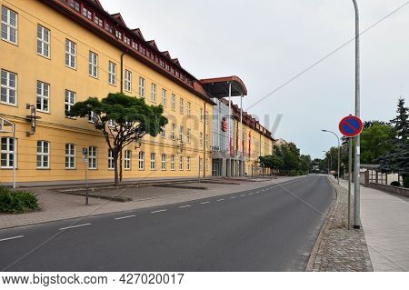 Luckenwalde, July 13: Savings Bank - Sparkasse Building On July 13, 2021 At Luckenwalde, Germany. Lu