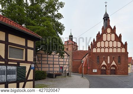 Luckenwalde, July 13: Market Tower And St. John's Church On July 13, 2021 At Luckenwalde, Germany. L
