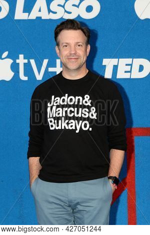 LOS ANGELES - JUL 15:  Jason Sudeikis at the Ted Lasso Season 2 Premiere Screening at the Pacific Design Center Rooftop on July 15, 2021 in Los Angeles, CA