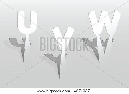Illustrazione di bianco lettere