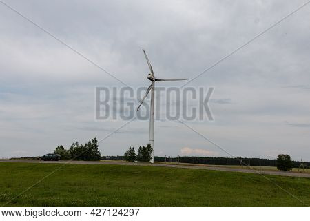 A Wind Generator (wind Farm Or Wind Turbine) Is A Device For Converting The Kinetic Energy Of The Wi