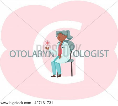 Otolaringologyst Takes Care Of People S Health In Hospital. Doctor Study Illness Provide First Aid, 