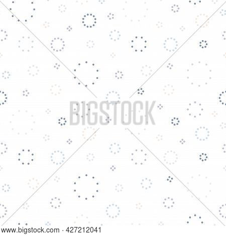 Vector Seamless Pattern - Colorful Delicate Design. Simple Repeatable Minimalistic Background. Texti