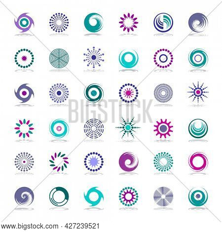 Design elements set. Abstract icons. 