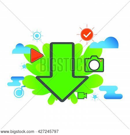 Download Illustration. Flat Vector Icon. Can Use For, Icon Design Element,ui, Web, App.