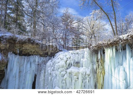 Horní Minnehaha Falls, zimní