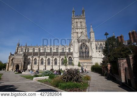 Views Of Gloucester Cathedral In Gloucester In The United Kingdom, Taken On The 24th April 2021