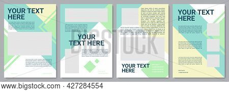 Childcare Brochure Template. Informational Article. Flyer, Booklet, Leaflet Print, Cover Design With