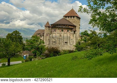 Vaduz Castle The Official Residence Of The Prince At Liechtenstein