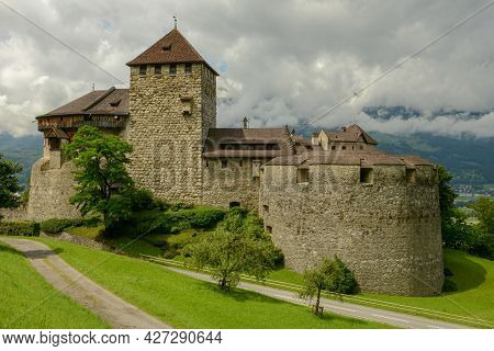 Vaduz Castle The Official Residence Of The Prince At Liechtenstein