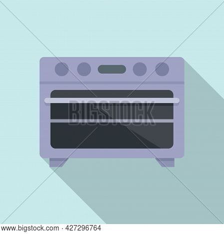 Kitchen Convection Oven Icon Flat Vector. Electric Grill Stove. Gas Convection Oven