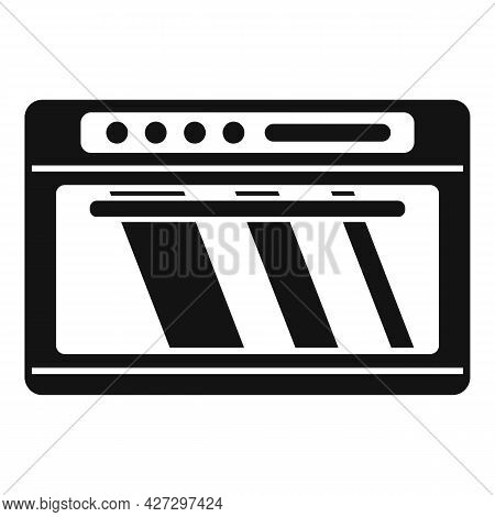 Gas Convection Oven Icon Simple Vector. Electric Grill Stove. Fan Convection Oven