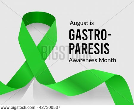 August Is Gastroparesis Awareness Month. Vector Illustration