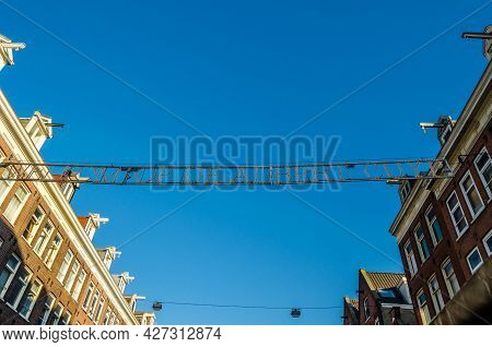 Amsterdam, The Netherlands - November 17, 2018: Decorations In The Albert Cuyp Market, A Street Mark