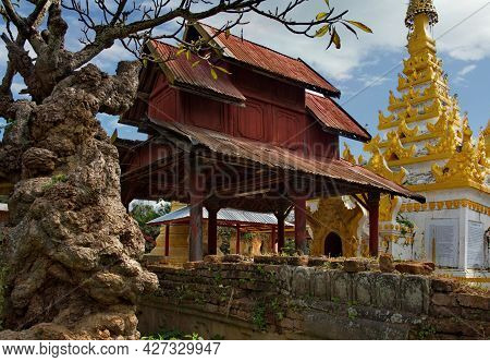 Sam Kar. Myanmar. November 29, 2016. The Architecture Of The Surroundings Of An Ancient Buddhist Tem