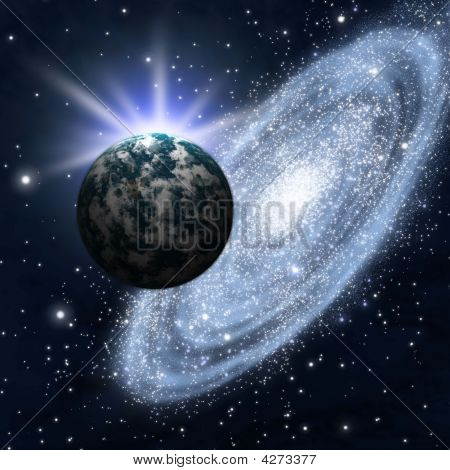 Galaxy astronomia tło