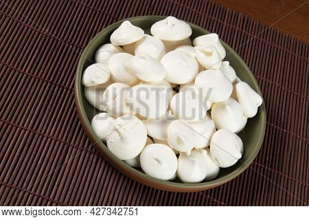 Typical Bakery Sigh, Made In Brazil. Sweet Made From Egg White And Sugar