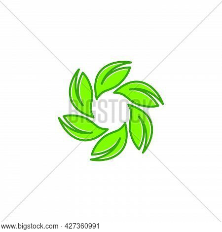 Green Leaf Ecology Nature Element  Vector Icon Of Go Green