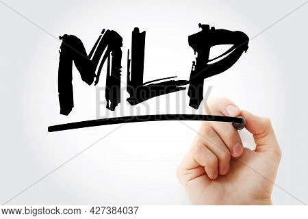 Mlp - Master Limited Partnership Acronym With Marker, Business Concept Background