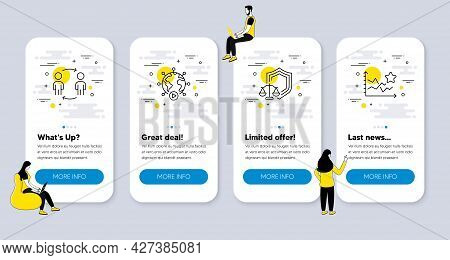 Vector Set Of Education Icons Related To Justice Scales, Workflow And Video Conference Icons. Ui Pho