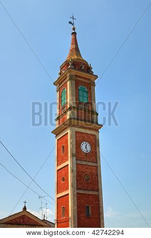 Kirche von Buonacompra di Cento. Emilia-Romagna. Italien.