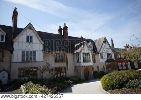 Historic Buildings Next To Gloucester Cathedral In Gloucester In The Uk, Taken On The 24th April 202