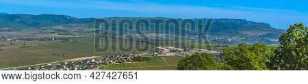 Crimean Peninsula In The Spring. View From The Mount Sapun