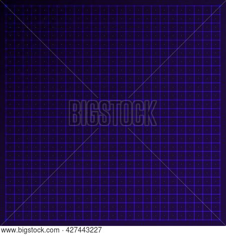 Grid For Futuristic User Interface Hud In Dark Blue And Vilolet Colors. Virtual Technology, Digital 