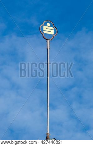 Gorlitz, Germany - June 2, 2021: Sparkasse Logo On Blue Sky.