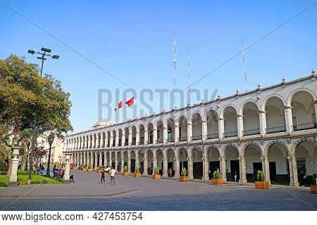 The Historical Center Of Arequipa, Unesco World Heritage Site Of Arequipa City, Peru, 2nd May 2018