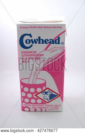 Manila, Ph - July 16 - Cowhead Strawberry Fresh Milk On July 16, 2021 In Manila, Philippines.