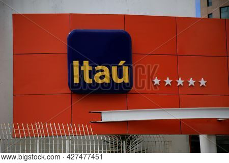 Facade Of An Itau Bank Branch