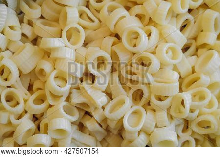 Anelli Rigati Italian Boiled Pasta In Heap