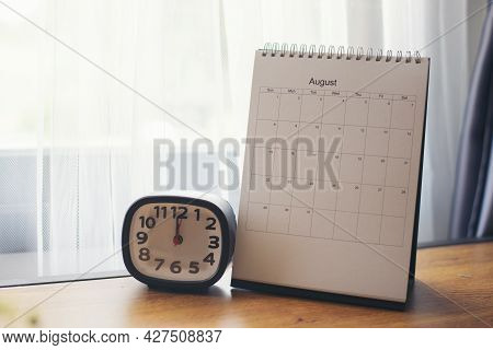 2021 Calendar Desk Place On Table. Desktop Calender For Planner To Plan Agenda, Timetable, Appointme
