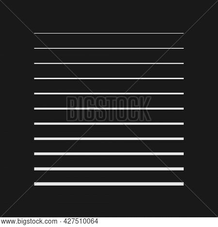 Retrofuturistic Striped Square Shape. Digital Cyber Retro Design Element. Strips In Cyberpunk 80s St