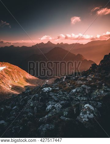 Morning Scenery In Austrian Alps - Klafferkessel Schladminger Tauern