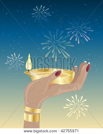 Diwali Candle