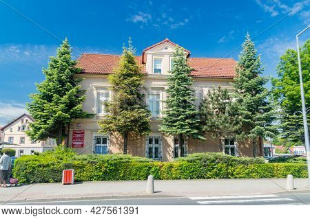 Bogatynia, Poland - June 2, 2021: Bogatynia Town And Commune Office.