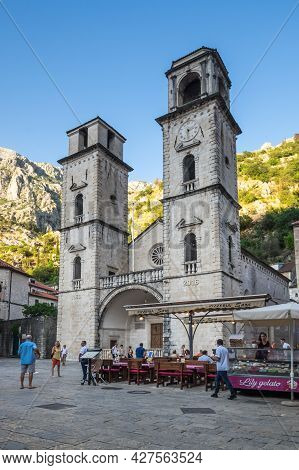 Kotor, Montenegro - 29 June, 2019: The Cathedral Of Saint Tryphon In Kotor, Montenegro Is One Of Two