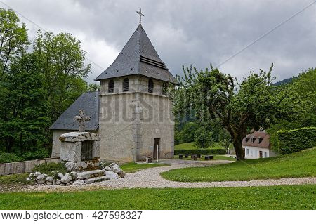 St-pierre De Chartreuse, France, June 6, 2021 :  Museum Of Grande Chartreuse Monastery, Head Monaste