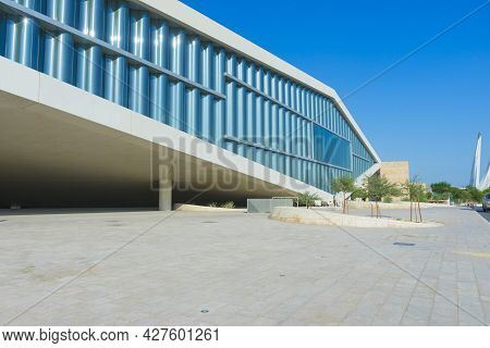 Doha, Qatar - Nov 23,2019 : Qatar National Library In The Heart Of Education City In Doha, Qatar On 