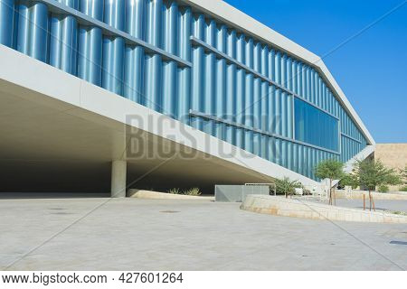 Doha, Qatar - Nov 23,2019 : Qatar National Library In The Heart Of Education City In Doha, Qatar On 